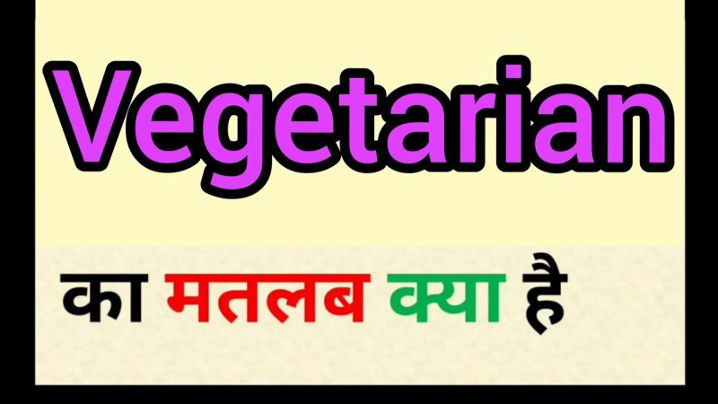 vegetarian meaning in hindi - Hình 2