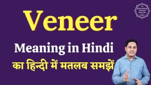 veneer meaning in hindi