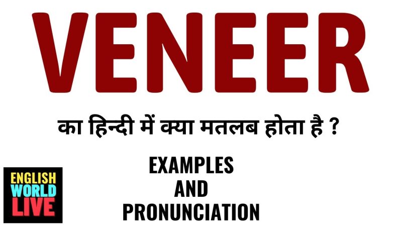 veneer meaning in hindi - Hình 5