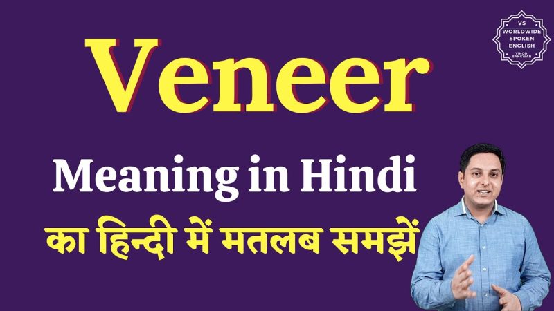 veneer meaning in hindi - Hình 1