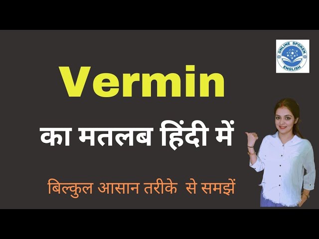 vermin meaning in hindi - Hình 3