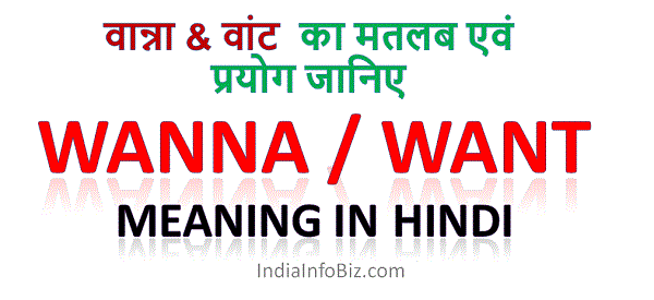 wanna meaning in hindi 5