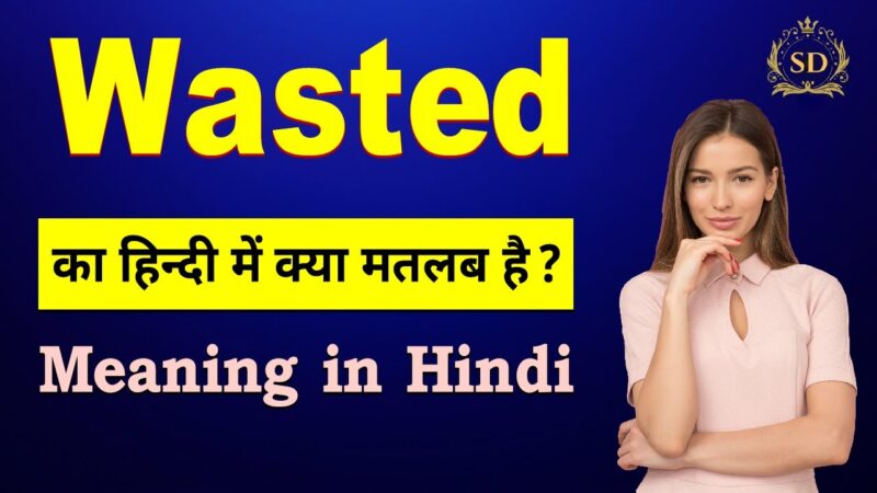 wasted meaning in hindi - Hình 5