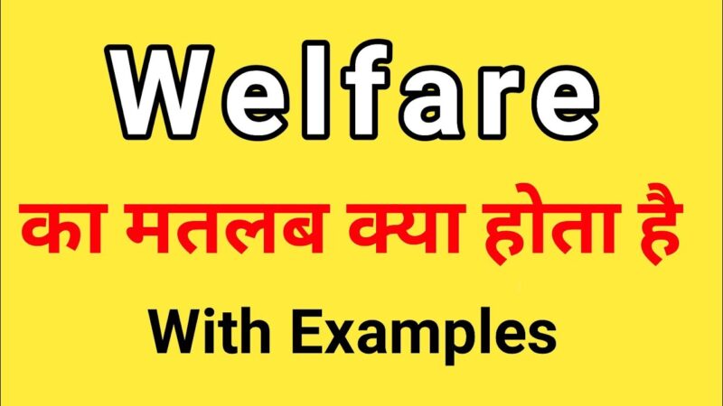 welfare meaning in hindi - Hình 2