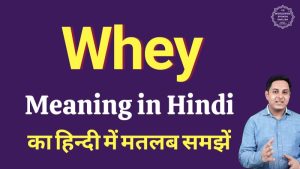 whey meaning in hindi