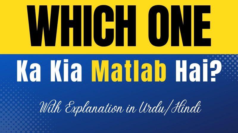 which one meaning in hindi - Hình 5