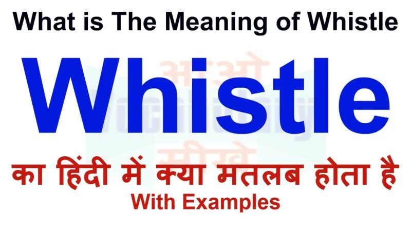 whistle meaning in hindi - Hình 4