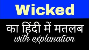 wicked meaning in hindi 6