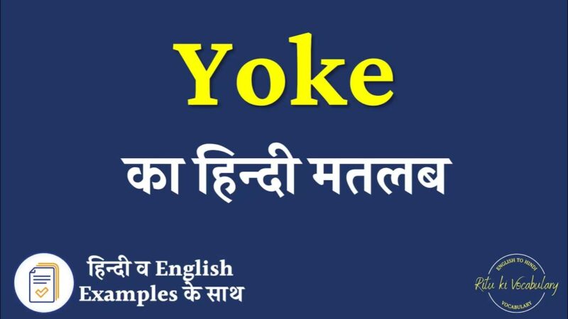 yoke meaning in hindi - Hình 3
