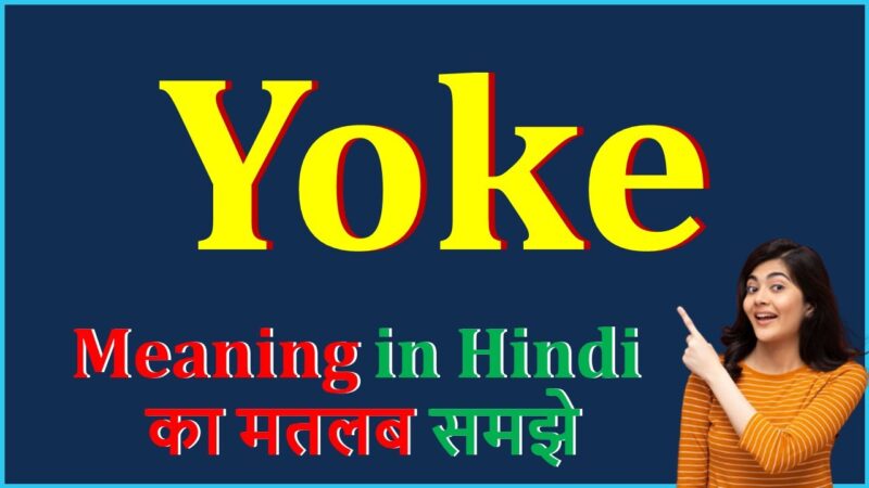 yoke meaning in hindi - Hình 4